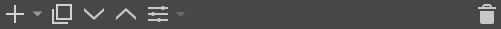 Button bar to apply action on layers