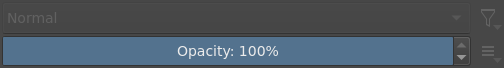 The opacity slider